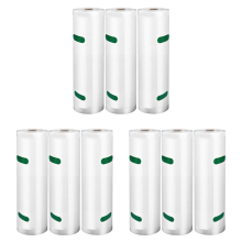 Vacuum Sealer Bags Rolls 3 Pack for Food Saver, for Sous Vide Cooking