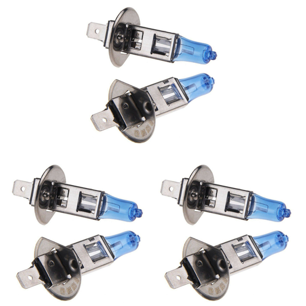 2X H1 6000K Xenon Gas Halogen Headlight Lamp Bulbs 55W 12V White 4851431255622