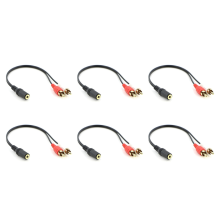 2 Male to Female 3.5mm Jack Aux Stereo Audio Cable