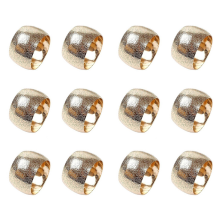6Pcs Gold Metal Napkin Rings, Napkin Holder Rings, for Table Parties