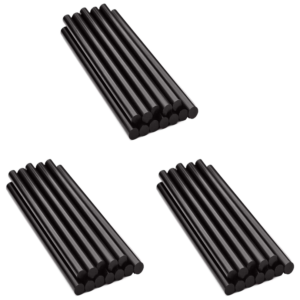 15 Barras De Pegamento Termofusible Negras De 270 X 11 Mm Para Reparar Abolladuras De CarroceríA.-image