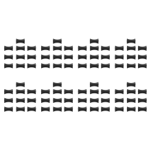 1000 stuks zelfklevende ophanglipjes, 1x1-1/2 inch ronde gatlabelhaken