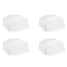 Juego de 50 sobres de papel translúcido en blanco para cartas