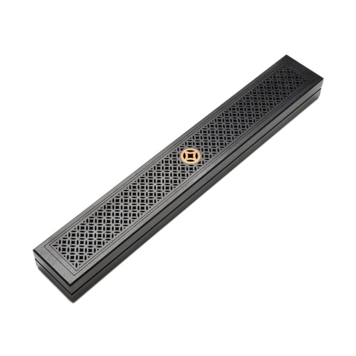 1Pcs Black Wooden Incense Holder Incense Coffin Burner B 2