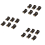 6PCS Brown Plastic Housing CR2032 Button Cell Battery Socket Holder 1