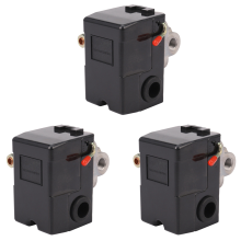 Pressure Switch Control Air Compressor 140-175 PSI 4 Port Black