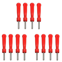 4 piezas Extractor de núcleo de válvula de neumático Herramienta de reparación de neumáticos Destornillador