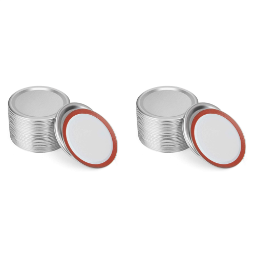 24 PCS Jar Lids, Regular Canning Lids with Silicone Seals Rings
