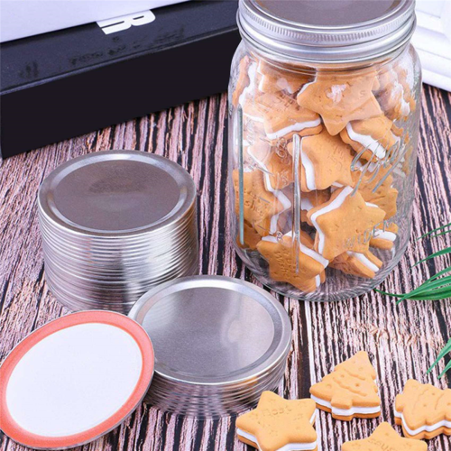 10 Pcs Canning Lids for Jar Wide Mouth Can Caps,Silver 86mm 1
