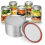 24 PCS Jar Lids, Regular Canning Lids with Silicone Seals Rings 3