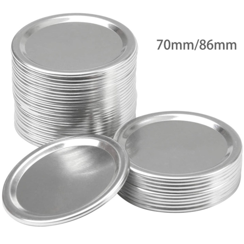 10 Pcs Canning Lids for Jar Wide Mouth Can Caps,Silver 86mm 2