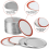 24 PCS Jar Lids, Regular Canning Lids with Silicone Seals Rings 2
