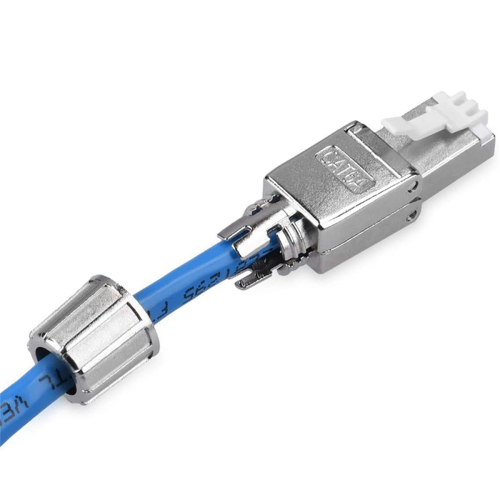 Set of 4 Cat6A RJ-45 Network Connectors-hielded Cat 6A Ethernet Cable 2