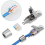Set of 4 Cat6A RJ-45 Network Connectors-hielded Cat 6A Ethernet Cable 5