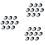 10-Pack Cat6A RJ45 Jack -Cat6 Compatible 180 Degree Toolless 1