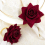 10Pcs Red Rose Shape Buckle Napkin Ring Table Decor Napkin Holder 5