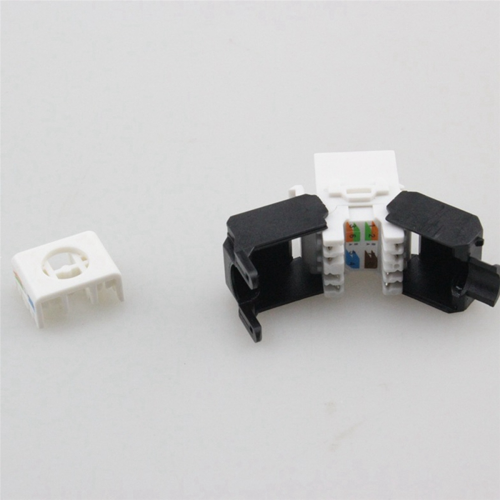 10-Pack Cat6A RJ45 Jack -Cat6 Compatible 180 Degree Toolless 1