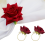 10Pcs Red Rose Shape Buckle Napkin Ring Table Decor Napkin Holder 4