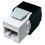 10-Pack Cat6A RJ45 Jack -Cat6 Compatible 180 Degree Toolless 3