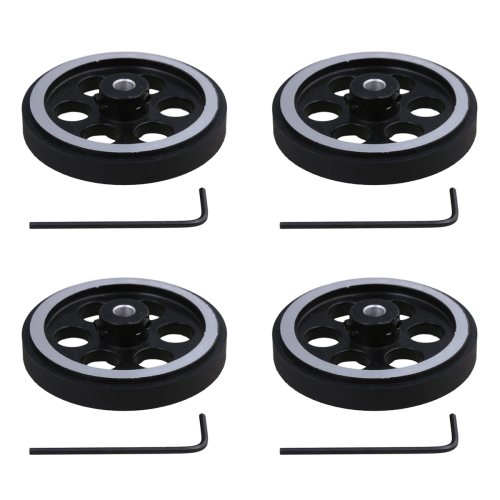 200X6mm Industrial Aluminum Rubber Measuring Rotary Encoder Wheel