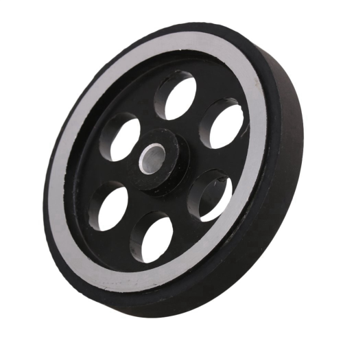200X6mm Industrial Aluminum Rubber Measuring Rotary Encoder Wheel 1