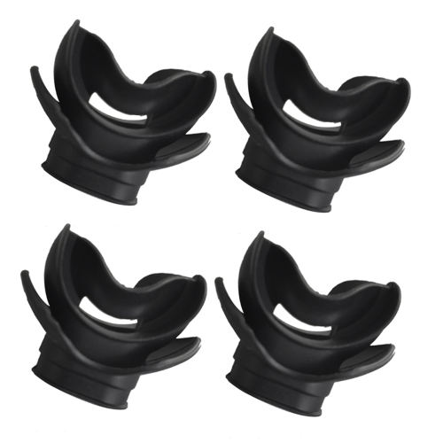Moldable Silicone Diving Bite Mouthpiece Regulator Black