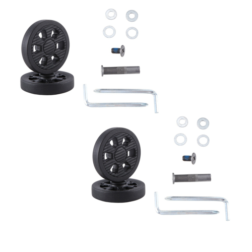 Τροχός αποσκευών 60X11mm με ροδάκια PU για βαλίτσα, διπλός τροχός 8mm