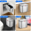 Compost Bin 1.05 Gallon Wall Mounted Trash Can with Lid, Garbage Can 4