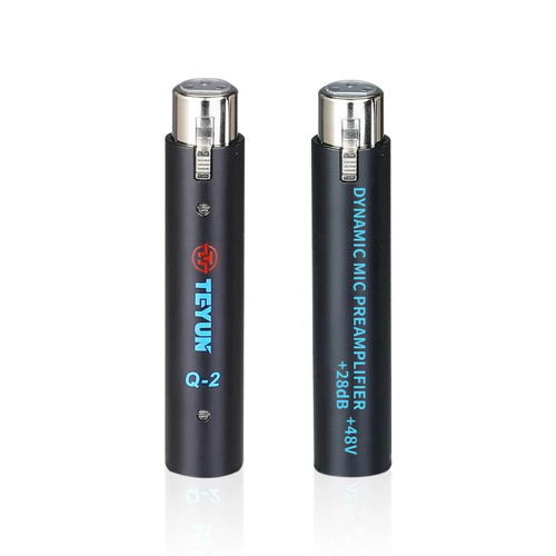 Q2 28Db Gain Dynamic Microphone Amplifier Μεταλλική Δομή Q-2 για Ζωντανά 2