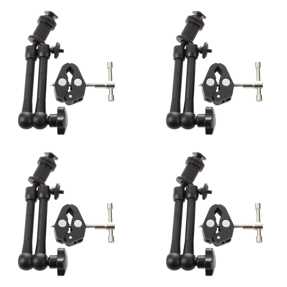 11 Inch Friction Articulating Magic Arm + Super Clamp Crab Clip 4851431280150