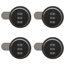 Alloy Code Combination Cam lock Keyless black