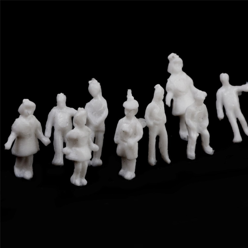 Figure di persone modello scala 1:200 confezione da 100 pezzi bianco 2