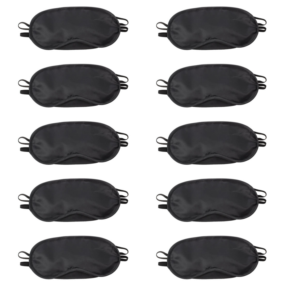 Markenlos Schlafmaske Augenmaske Augenbinde Schwarz Nylon 18,5X9cm