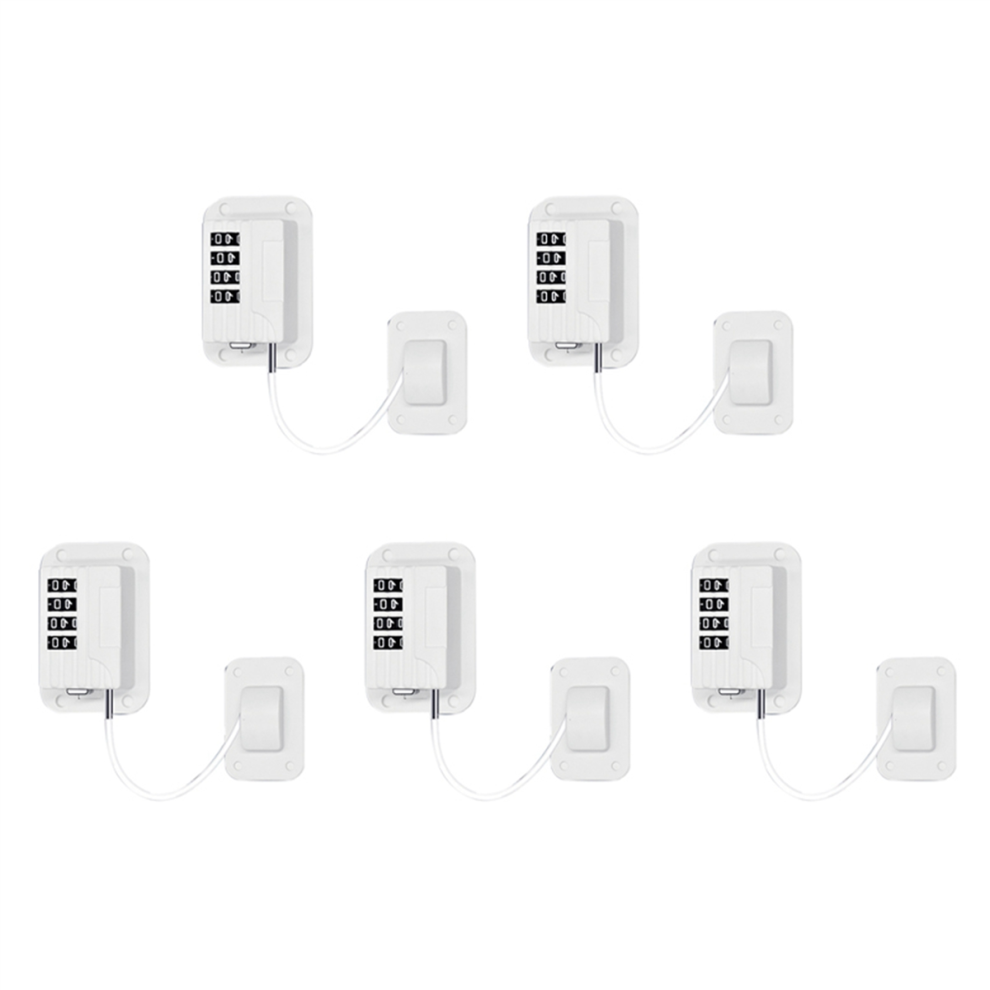 Markenlos Upgraded Password Child Safety Lock Fridge Door Cabinet Locks -White