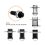 2X 66220 Igniter Button Compatible with Spirit E/S Grills, 7642 7643 4