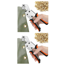 EyeletPliers for Tarpaulins, Set with 300Eyelets (Diameter 10 Mm)