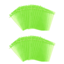 100Pcs Grape Protectors with Drawstring Fruit Mesh Bag Protector