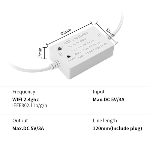 Tuya USB Switch WIFI Controller Timer for USB for Home 1