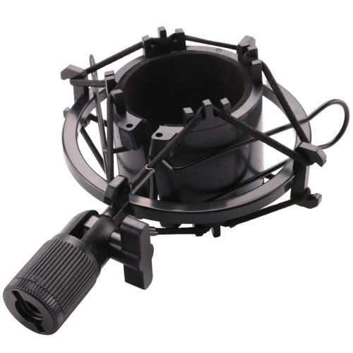 Load Mic Microphone Shock Mount Clip Holder Stand Radio Black 2