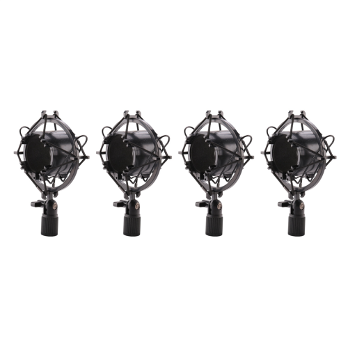 Load Mic Microphone Shock Mount Clip Holder Stand Radio Black