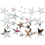 3D Sticker, 20 Wall Sticker Decal (Silver) 2