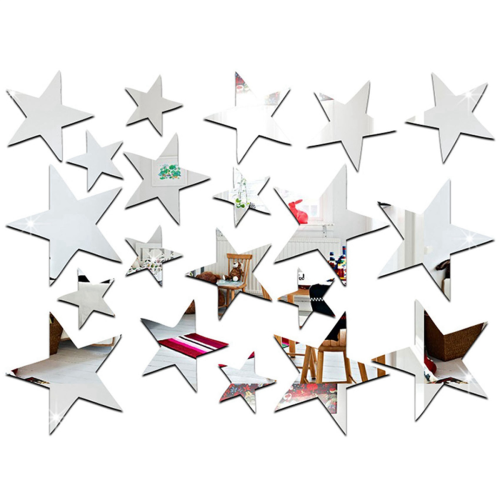 3D Sticker, 20 Wall Sticker Decal (Silver) 1
