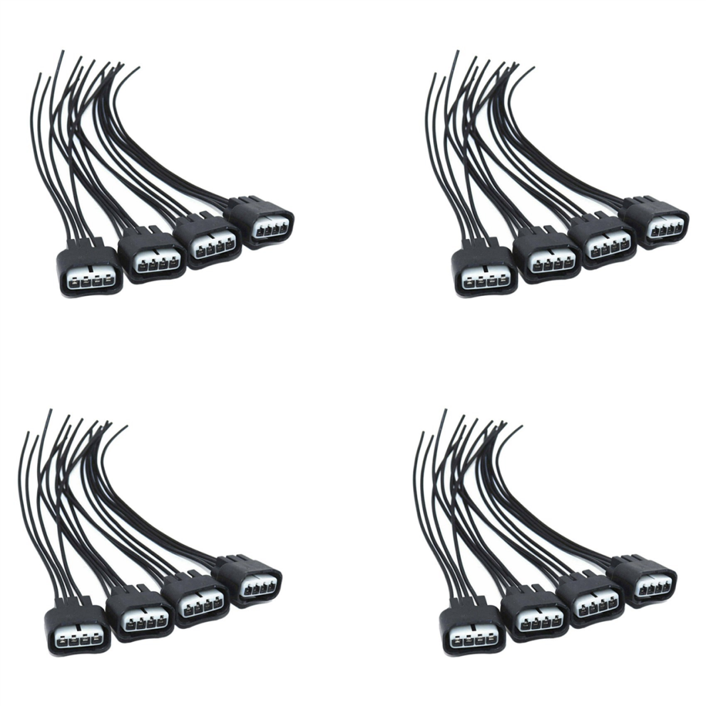4Pcs Ignition Coil Pigtail Connector Repair Harness For Black 4851431283632