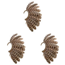 1 paio di orecchini unisex grandi con clip in oro non piercing