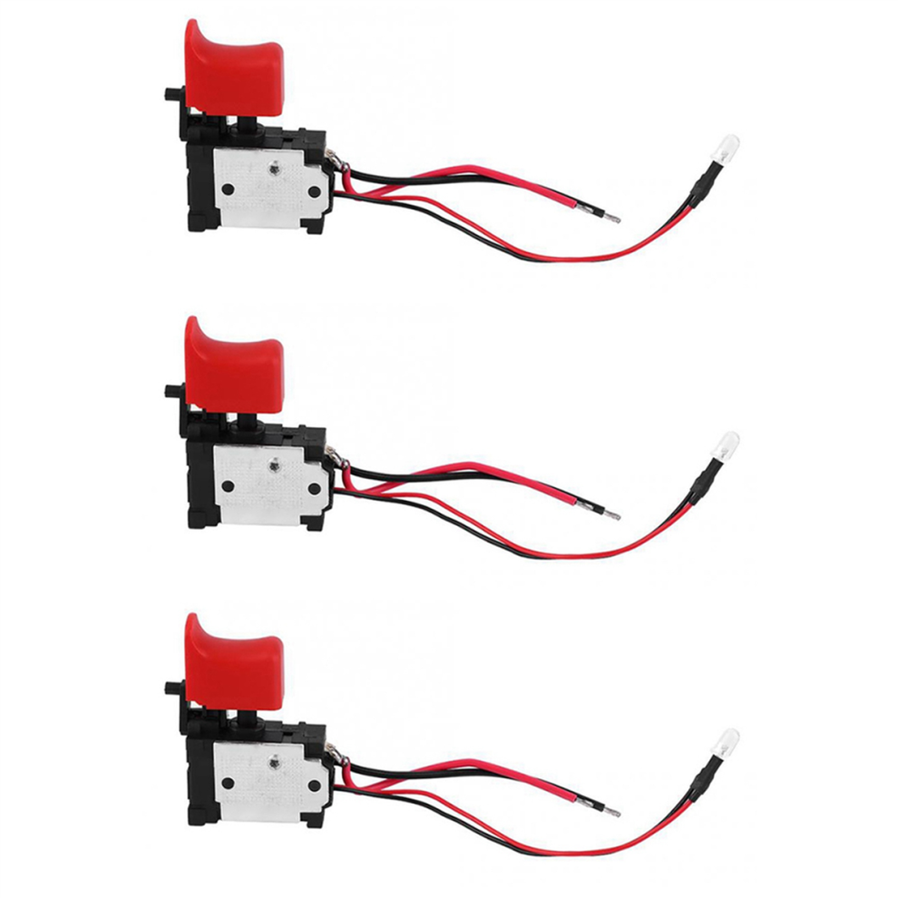 Black Adjustable Cw/Ccw Electric Drill Trigger Switch 7.2V-24V Dc 4851431286565
