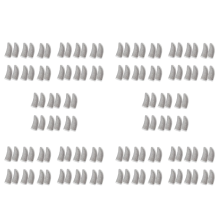 18-Pin Carbon Fiber Finger Sleeves White (12 Pcs)