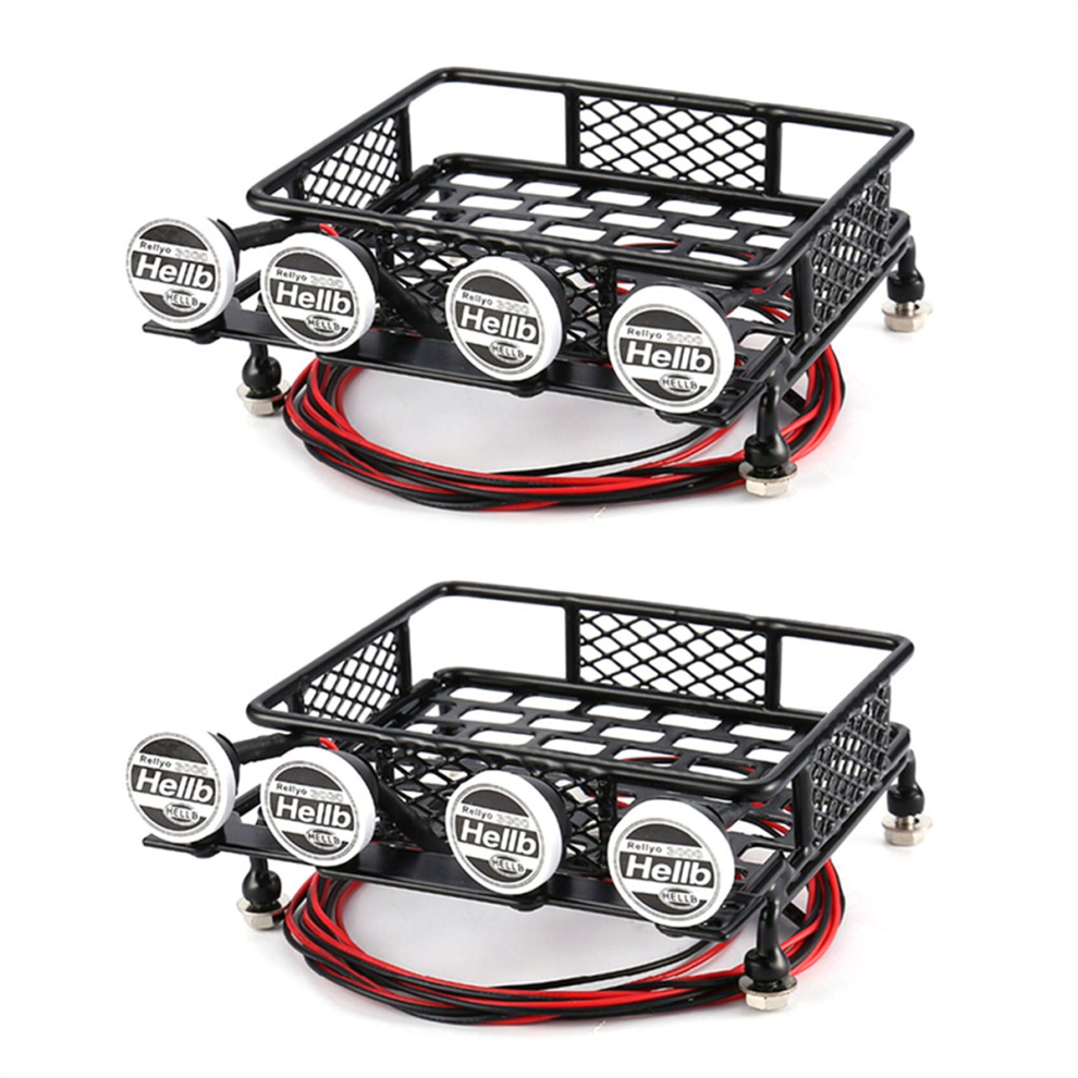 Metal 115X107mm Luggage Carrier Roof Rack With Spotlights 4851431289405