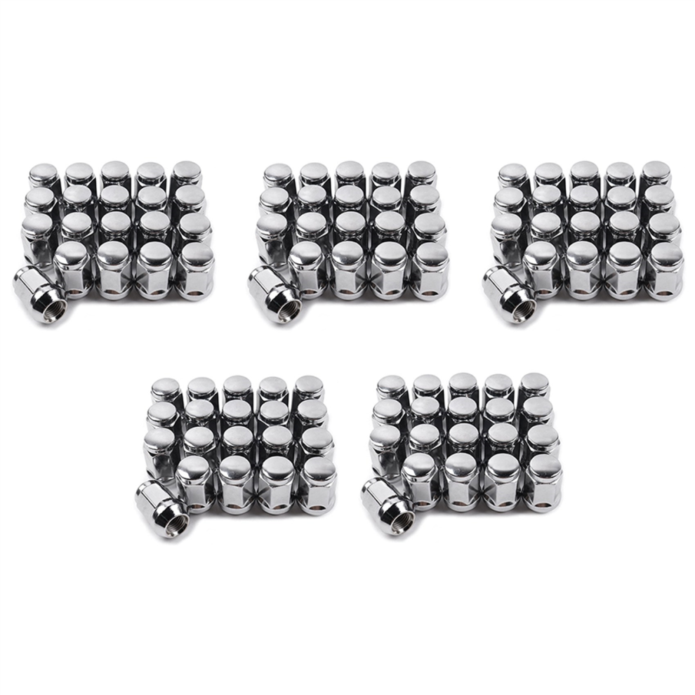 20Pcs 14X1.5 Lug Nuts For 1999-2021 1500 Silver 4851431289573