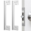2 Pcs Door Latch Guard Plate Outswing Angle Latch Protector 11Inch 2