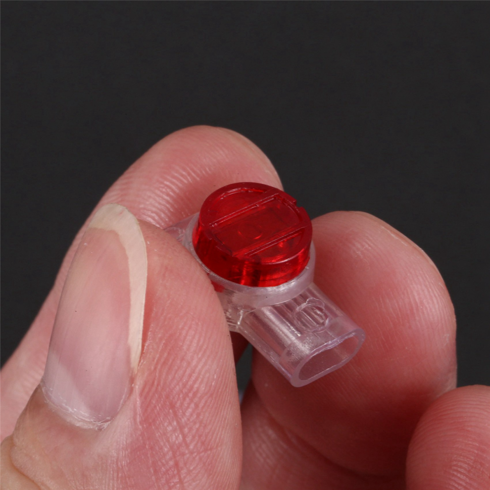 55 Pieces Gel Splice Ur Connector 3 Port Wire Connectors Red+Clear 4851431295185